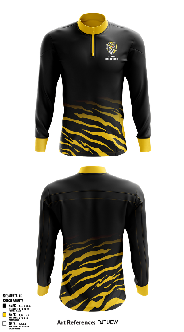 Quarter Zip Jacket, Ripley Middle School Basketball, Men's Basketball, Teamtime, Team time, sublimation, custom sports apparel, team uniforms, spirit wear, spiritwear, sports uniforms, custom shirts, team store, custom team store, fundraiser sports, apparel fundraiser