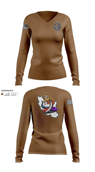 Womens Long Sleeve Vneck Shirt, Iran DCIT, Army, Teamtime, Team time, sublimation, custom sports apparel, team uniforms, spirit wear, spiritwear, sports uniforms, custom shirts, team store, custom team store, fundraiser sports, apparel fundraiser