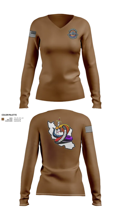 Iran DCIT 47792086 Women's Long Sleeve V-neck Shirt - 21