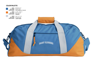 Duffle Bag, Sassy sluggers, Softball, Teamtime, Team time, sublimation, custom sports apparel, team uniforms, spirit wear, spiritwear, sports uniforms, custom shirts, team store, custom team store, fundraiser sports, apparel fundraiser