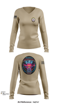 USS Bougainville CPO 89131174 Women's Long Sleeve V-neck Shirt - 102