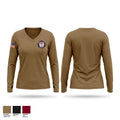 SHELBY COUNTY CORONER Women's Long Sleeve V-neck Shirt - 1