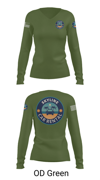Womens Long Sleeve Vneck Shirt, Skyline Car Rental, Men's Basketball, Teamtime, Team time, sublimation, custom sports apparel, team uniforms, spirit wear, spiritwear, sports uniforms, custom shirts, team store, custom team store, fundraiser sports, apparel fundraiser