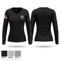 Whatcom County Sheriff’s Office Women's Long Sleeve V-neck Shirt - 1