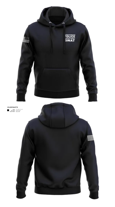 Harrisonburg Police Department SWAT 26115701 Hoodie - 100