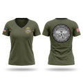 Army promotions 89292509 Women's Short Sleeve V-neck Shirt - 1