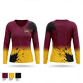 Walsh Jesuit 34534206 Women's Long Sleeve V-neck Shirt - 1