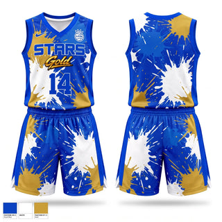 Mens Basketball Jersey, Ga Stars Gold, Men's Basketball, Teamtime, Team time, sublimation, custom sports apparel, team uniforms, spirit wear, spiritwear, sports uniforms, custom shirts, team store, custom team store, fundraiser sports, apparel fundraiser