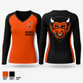 Dumas Demons 614182 Women's Long Sleeve V-neck Shirt - 1