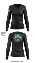 CLV Women's Long Sleeve V-neck Shirt - 100