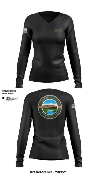 CLV Women's Long Sleeve V-neck Shirt - 100