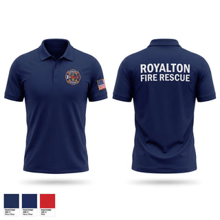 Short Sleeve Performance Polo, Royalton Fire Rescue, Fire Department, Teamtime, Team time, sublimation, custom sports apparel, team uniforms, spirit wear, spiritwear, sports uniforms, custom shirts, team store, custom team store, fundraiser sports, apparel fundraiser