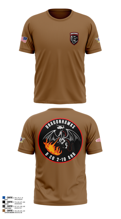 2-10 AHB Knighthawks 14380811 Short Sleeve Performance Shirt - 73