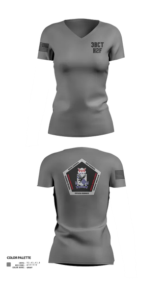 Womens Short Sleeve Vneck Shirt, 3BCT H2F, Army, Teamtime, Team time, sublimation, custom sports apparel, team uniforms, spirit wear, spiritwear, sports uniforms, custom shirts, team store, custom team store, fundraiser sports, apparel fundraiser