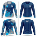 UNF Club Baseball Women's Long Sleeve V-neck Shirt - 1