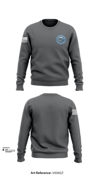 Crew Neck Sweatshirt, Blue Tide Battalion, , Teamtime, Team time, sublimation, custom sports apparel, team uniforms, spirit wear, spiritwear, sports uniforms, custom shirts, team store, custom team store, fundraiser sports, apparel fundraiser