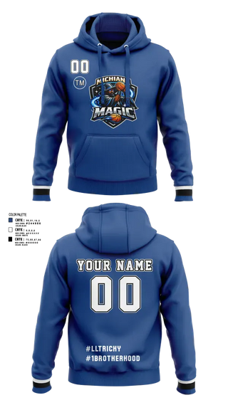 Hoodie, Michiana Magic, Men's Basketball, Teamtime, Team time, sublimation, custom sports apparel, team uniforms, spirit wear, spiritwear, sports uniforms, custom shirts, team store, custom team store, fundraiser sports, apparel fundraiser