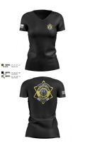 Clearwater County Sheriff’s Office 19122122 Women's Short Sleeve V-neck Shirt - 100