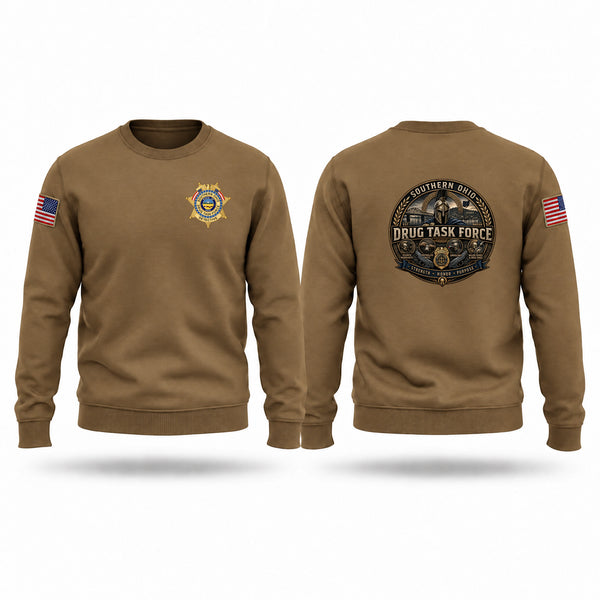 Crew Neck Sweatshirt, Southern Ohio Drug Task Force, Police, Teamtime, Team time, sublimation, custom sports apparel, team uniforms, spirit wear, spiritwear, sports uniforms, custom shirts, team store, custom team store, fundraiser sports, apparel fundraiser