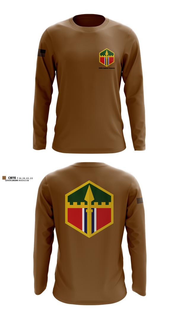 Long Sleeve Performance Shirt, 350th engineer company, , Teamtime, Team time, sublimation, custom sports apparel, team uniforms, spirit wear, spiritwear, sports uniforms, custom shirts, team store, custom team store, fundraiser sports, apparel fundraiser