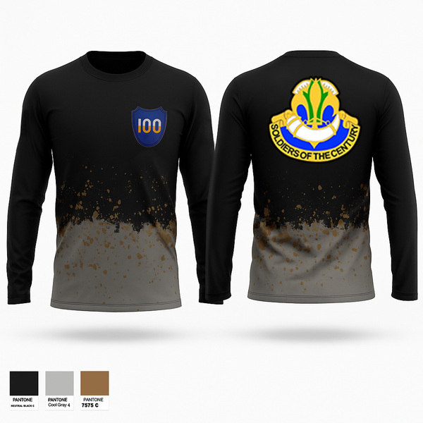 Long Sleeve Performance Shirt, 100th Training Division, Army, Teamtime, Team time, sublimation, custom sports apparel, team uniforms, spirit wear, spiritwear, sports uniforms, custom shirts, team store, custom team store, fundraiser sports, apparel fundraiser