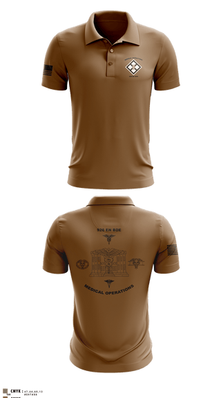 Short Sleeve Performance Polo, 926 EN BDE, Army, Teamtime, Team time, sublimation, custom sports apparel, team uniforms, spirit wear, spiritwear, sports uniforms, custom shirts, team store, custom team store, fundraiser sports, apparel fundraiser