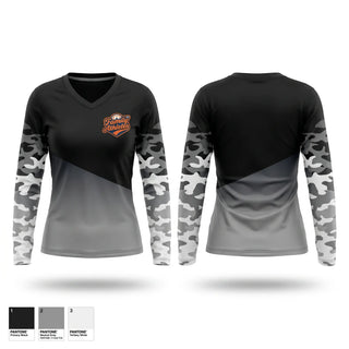 Womens Long Sleeve Vneck Shirt, Family Of Athletes, , Teamtime, Team time, sublimation, custom sports apparel, team uniforms, spirit wear, spiritwear, sports uniforms, custom shirts, team store, custom team store, fundraiser sports, apparel fundraiser
