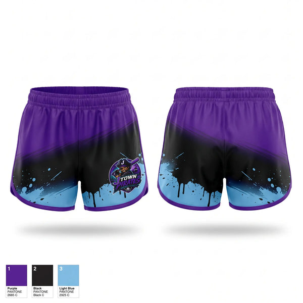 Womens Shorts, J-Town Pirates, Baseball, Teamtime, Team time, sublimation, custom sports apparel, team uniforms, spirit wear, spiritwear, sports uniforms, custom shirts, team store, custom team store, fundraiser sports, apparel fundraiser