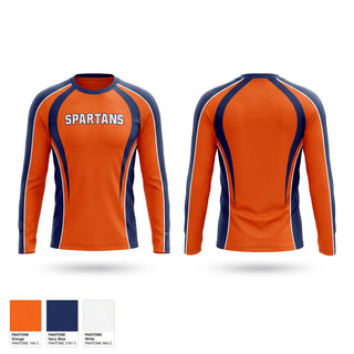 Long Sleeve Performance Shirt, Spartans, Cross Country, Teamtime, Team time, sublimation, custom sports apparel, team uniforms, spirit wear, spiritwear, sports uniforms, custom shirts, team store, custom team store, fundraiser sports, apparel fundraiser
