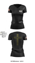 Warzone Church 33151394 Women's Short Sleeve V-neck Shirt - 3