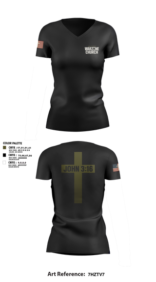 Womens Short Sleeve Vneck Shirt, Warzone Church, , Teamtime, Team time, sublimation, custom sports apparel, team uniforms, spirit wear, spiritwear, sports uniforms, custom shirts, team store, custom team store, fundraiser sports, apparel fundraiser