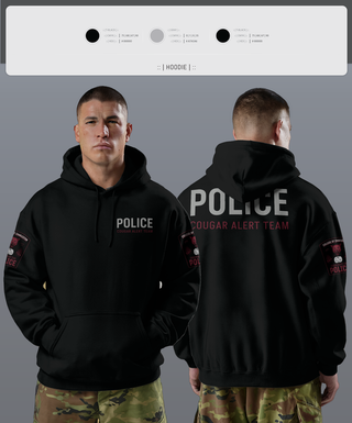 Hoodie, Cougar Alert Team 1, Police, Teamtime, Team time, sublimation, custom sports apparel, team uniforms, spirit wear, spiritwear, sports uniforms, custom shirts, team store, custom team store, fundraiser sports, apparel fundraiser