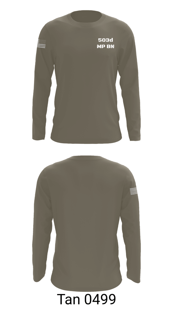 Long Sleeve Performance Shirt, 503d MP BN, Army, Teamtime, Team time, sublimation, custom sports apparel, team uniforms, spirit wear, spiritwear, sports uniforms, custom shirts, team store, custom team store, fundraiser sports, apparel fundraiser