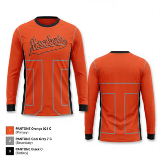 Long Sleeve Performance Shirt, Yellow Jackets, Men's Basketball, Teamtime, Team time, sublimation, custom sports apparel, team uniforms, spirit wear, spiritwear, sports uniforms, custom shirts, team store, custom team store, fundraiser sports, apparel fundraiser
