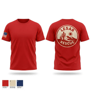 Old School Cotton Feel Shirt, LESAR RESCUE, EMS/EMT, Teamtime, Team time, sublimation, custom sports apparel, team uniforms, spirit wear, spiritwear, sports uniforms, custom shirts, team store, custom team store, fundraiser sports, apparel fundraiser