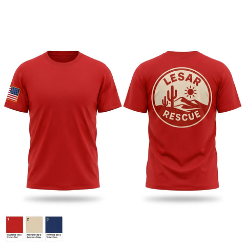 Old School Cotton Feel Shirt, LESAR RESCUE, EMS/EMT, Teamtime, Team time, sublimation, custom sports apparel, team uniforms, spirit wear, spiritwear, sports uniforms, custom shirts, team store, custom team store, fundraiser sports, apparel fundraiser