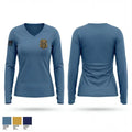 Criminal Investigations Section 76058900 Women's Long Sleeve V-neck Shirt - 1