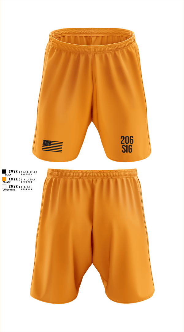 Athletic Shorts With Pockets, 206th Signal Company, Army, Teamtime, Team time, sublimation, custom sports apparel, team uniforms, spirit wear, spiritwear, sports uniforms, custom shirts, team store, custom team store, fundraiser sports, apparel fundraiser