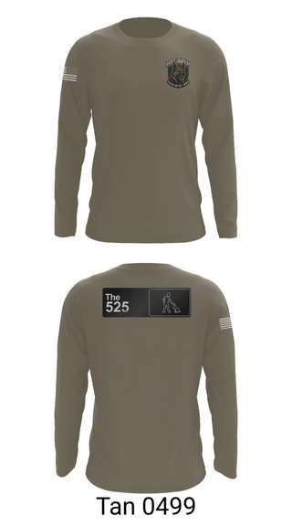 Long Sleeve Performance Shirt, 525th MWD DET, Army, Teamtime, Team time, sublimation, custom sports apparel, team uniforms, spirit wear, spiritwear, sports uniforms, custom shirts, team store, custom team store, fundraiser sports, apparel fundraiser