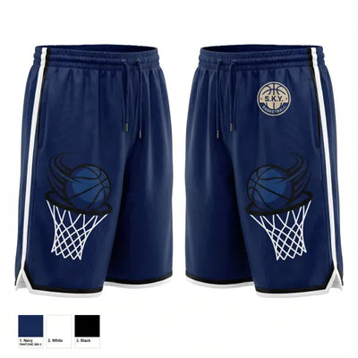 S.K.Y. Basketball 9477324 Mens Reversible Basketball Shorts - 1