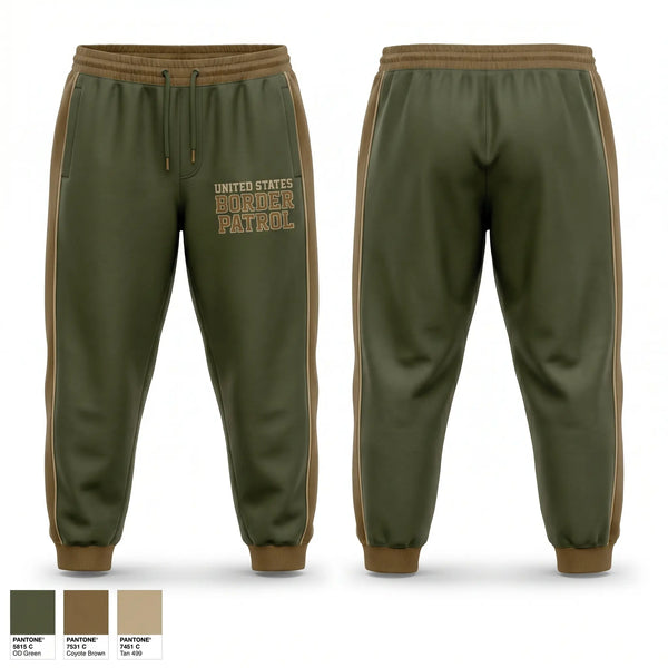 Sweatpants, United States Border Patrol, Police, Teamtime, Team time, sublimation, custom sports apparel, team uniforms, spirit wear, spiritwear, sports uniforms, custom shirts, team store, custom team store, fundraiser sports, apparel fundraiser