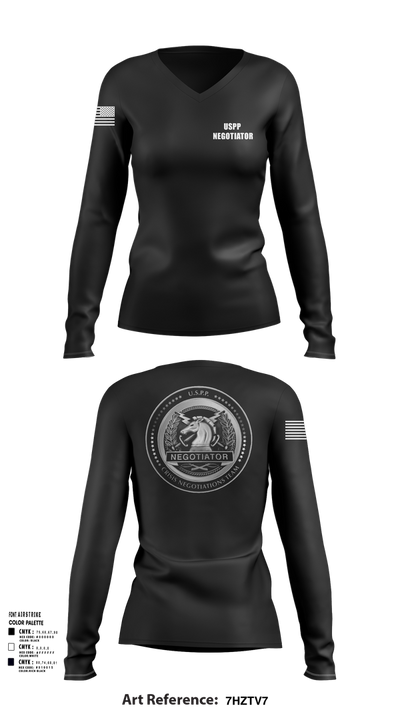 Crisis Negotiations Team 48529497 Women's Long Sleeve V-neck Shirt - 111