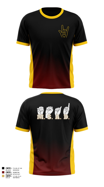Minnesota State Academy for the Deaf Trojans Short Sleeve Performance Shirt - 5