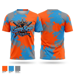 Short Sleeve Performance Shirt, Swing Kings, Baseball, Teamtime, Team time, sublimation, custom sports apparel, team uniforms, spirit wear, spiritwear, sports uniforms, custom shirts, team store, custom team store, fundraiser sports, apparel fundraiser