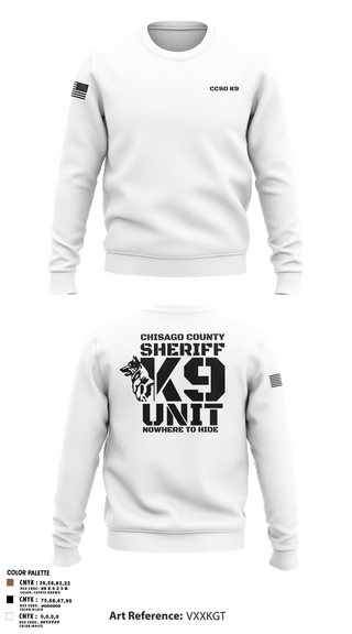 Crew Neck Sweatshirt, Chisago County K9 Unit, , Teamtime, Team time, sublimation, custom sports apparel, team uniforms, spirit wear, spiritwear, sports uniforms, custom shirts, team store, custom team store, fundraiser sports, apparel fundraiser