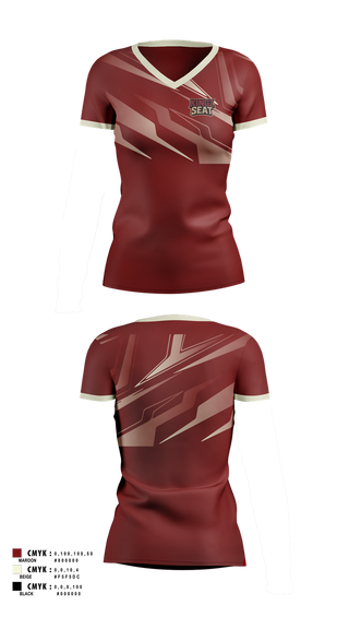 Womens Short Sleeve Vneck Shirt, Kingz seat, E-Sports, Teamtime, Team time, sublimation, custom sports apparel, team uniforms, spirit wear, spiritwear, sports uniforms, custom shirts, team store, custom team store, fundraiser sports, apparel fundraiser