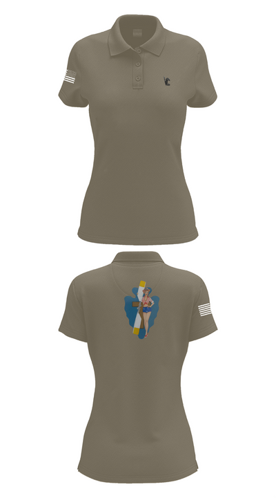 B Co 1/114th Maintenance 9686057 Women's Short Sleeve Performance Polo  - 75