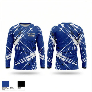 Long Sleeve Performance Shirt, Cook County Vikings, Softball, Teamtime, Team time, sublimation, custom sports apparel, team uniforms, spirit wear, spiritwear, sports uniforms, custom shirts, team store, custom team store, fundraiser sports, apparel fundraiser