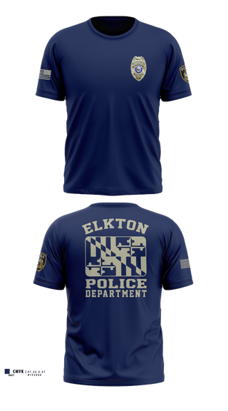 Short Sleeve Performance Shirt, Elkton Police Department, Police, Teamtime, Team time, sublimation, custom sports apparel, team uniforms, spirit wear, spiritwear, sports uniforms, custom shirts, team store, custom team store, fundraiser sports, apparel fundraiser