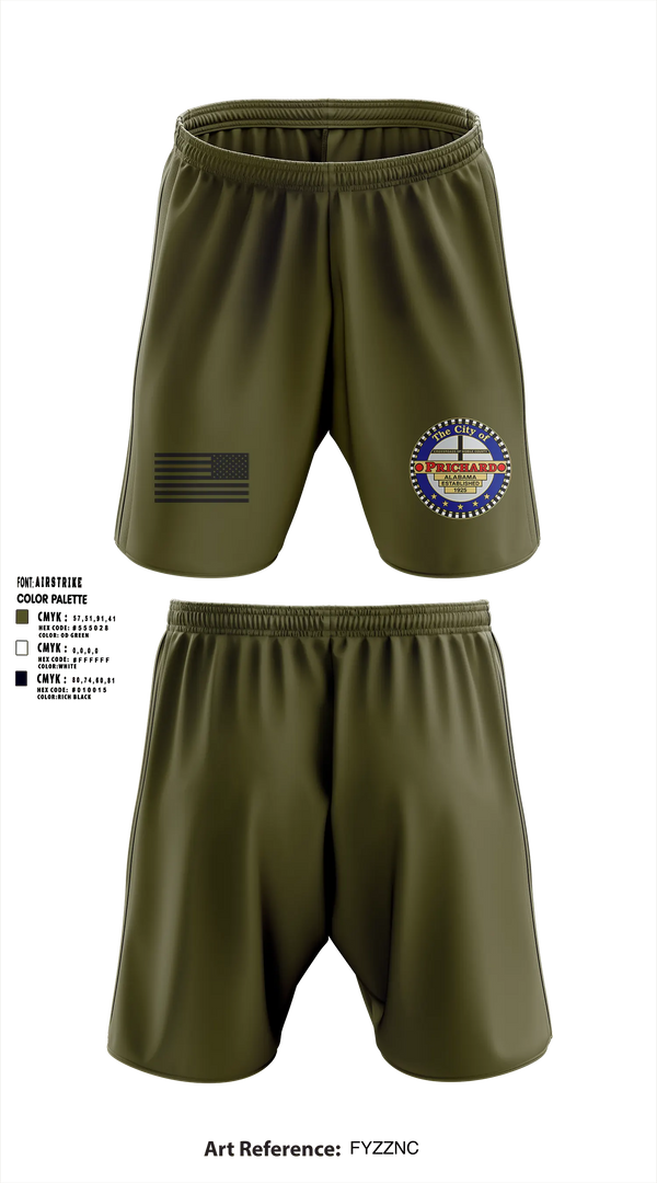 Athletic Shorts With Pockets, Prichard Police Department, Police, Teamtime, Team time, sublimation, custom sports apparel, team uniforms, spirit wear, spiritwear, sports uniforms, custom shirts, team store, custom team store, fundraiser sports, apparel fundraiser